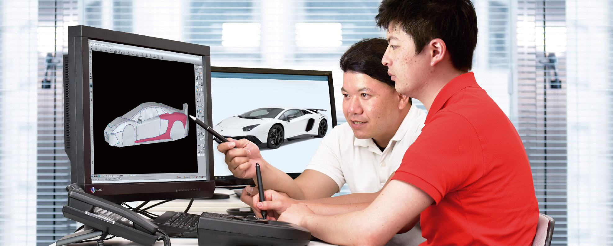 シートカバーの設計風景