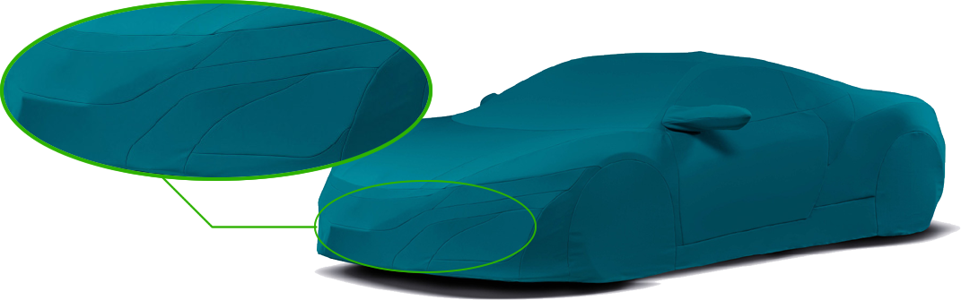 中の車両がわかるほどヘッドライトやフロントグリルまで忠実に再現